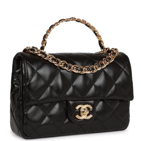 mini flap top handle chanel|Chanel mini flap bag rectangular.